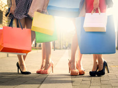 shopping con le amiche