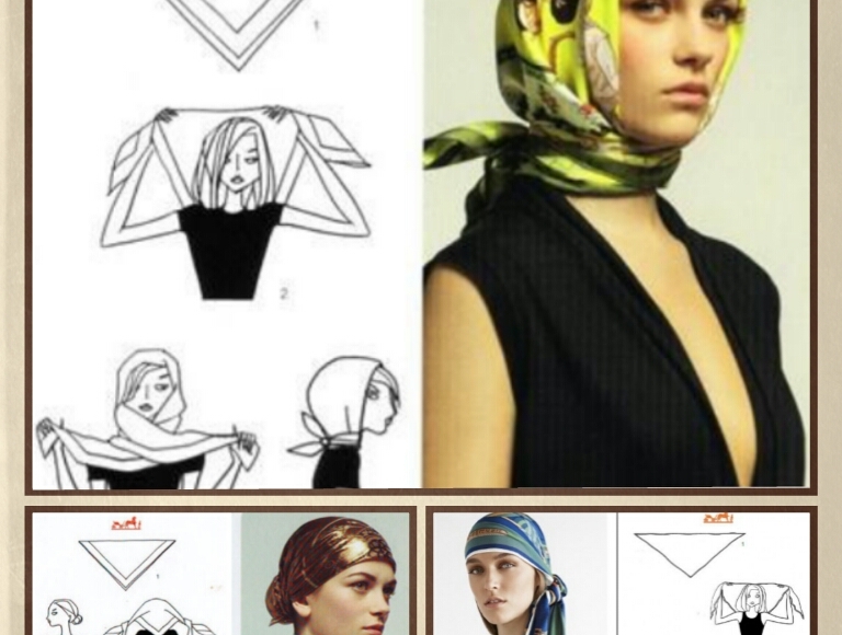 come indossare un foulard
