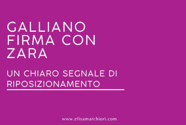 Collaborazione Galliano e Zara